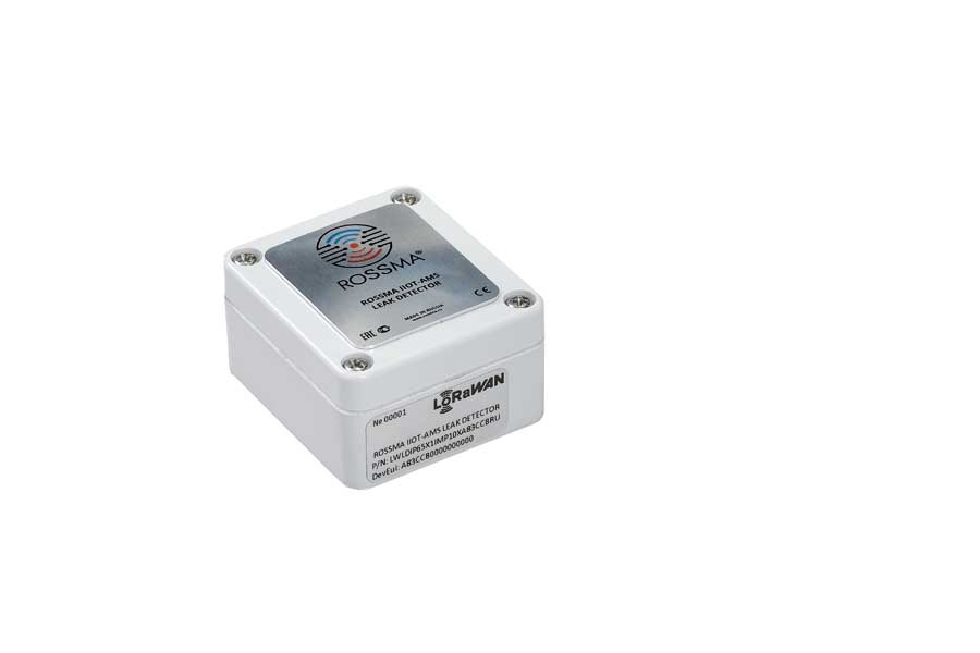 Автономный измеритель-коммутатор ROSSMA® IIOT-AMS Leak Detector (датчик протечки)